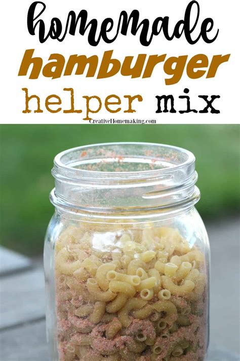 homemade hamburger helper mix recipes